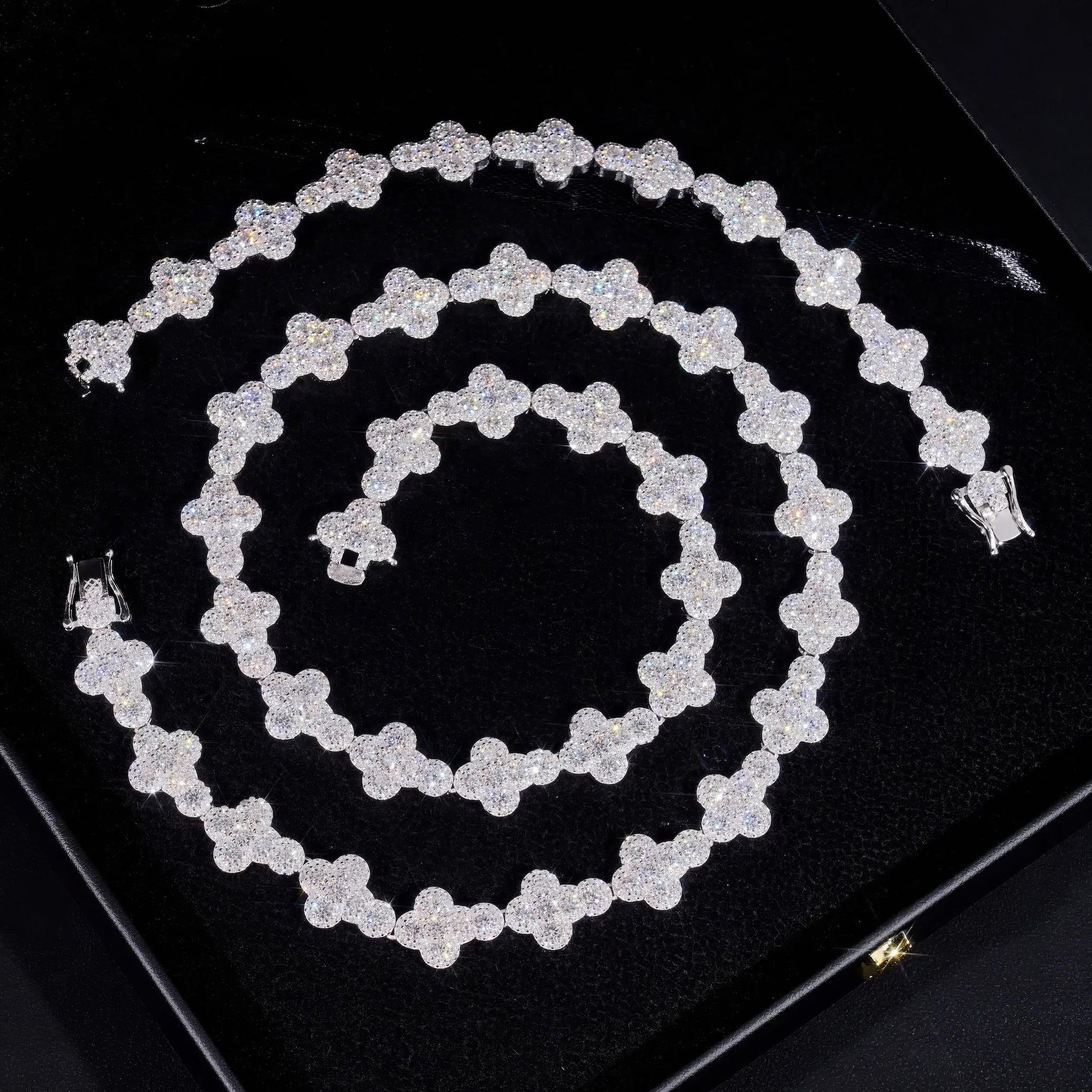 Hot Sale Cross Iced Out Chain 925 Sterling Silver Pass Diamond Tester GRA Certified VVS Moissanite Bracelets Hiphop Jewelry