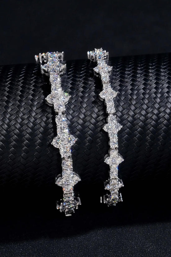 New Arrivals Tiny Cross Chian 925 Sterling Silver Bracelet Pass Diamond Tester GRA Certified VVS Moissanite Tennis Necklace