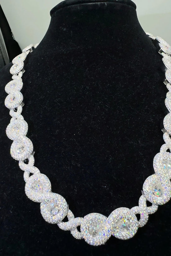 Sterling Silver 925 Fine Jewelry Pass Diamond Lab Diamond Hip Hop Iced Out Jewelry Vvs Moissanite Cuban Link Chain