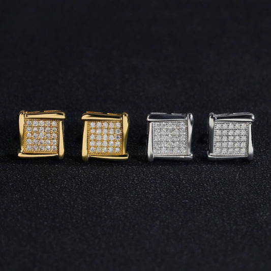 Pass Diamond Tester High Quality 925 Sterling Silver Women Hot Selling Fashion Jewelry Vvs Moissanite Stud huggies Earrings