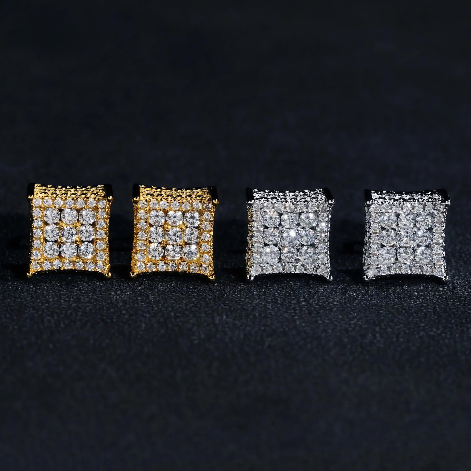 Pass Diamond Tester Fashion Jewelry Wholesale Price Luxury S925 Sterling Silver Vvs Moissanite Diamond Jewelry Stud Earrings