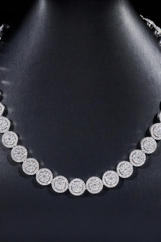 Rapper Hip Hop Jewelry 925 Silver Gold Plated 13MM Iced Out VVS D Color Moissanie Cuban Link Chain Cluster Tennis Chain