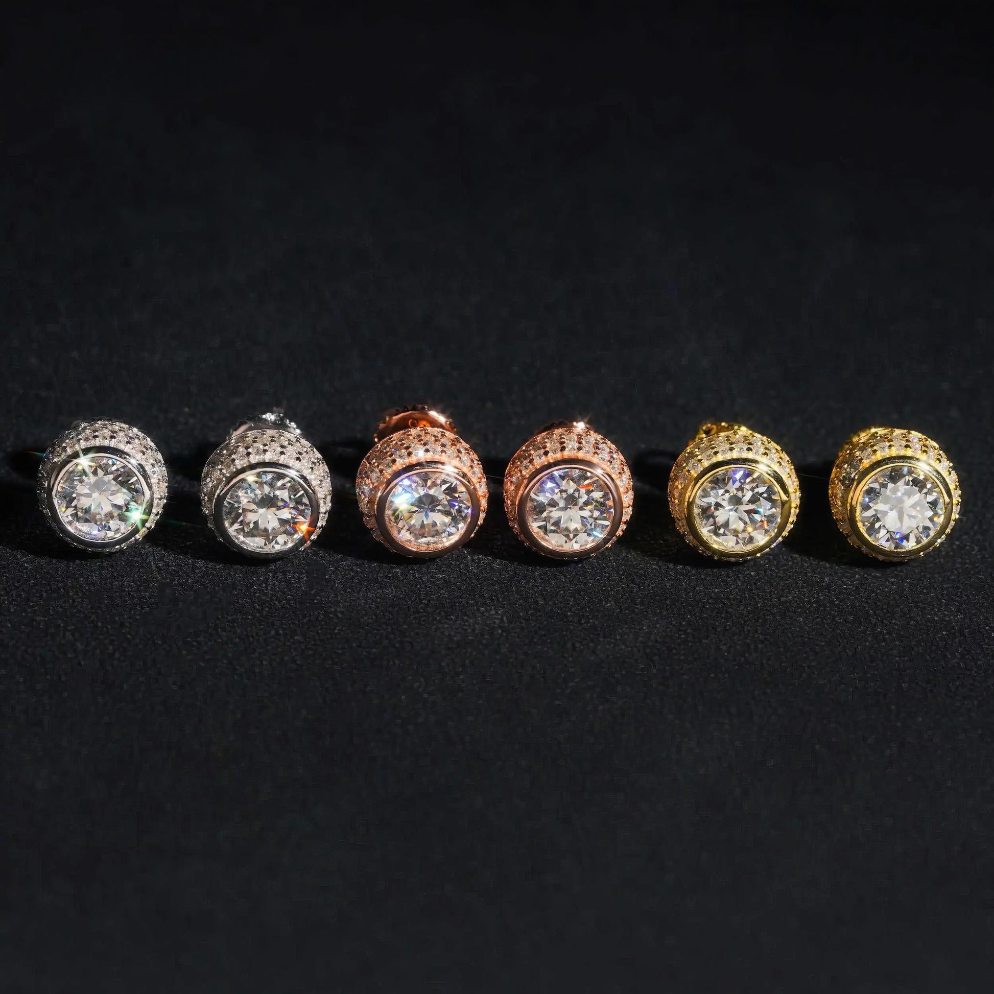 Factory Pass Diamond Tester Hot Selling Custom Sterling Silver Fine Jewelry Diamond Vvs Moissanite Earrings for Women
