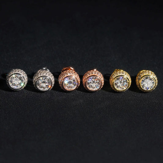 Factory Pass Diamond Tester Hot Selling Custom Sterling Silver Fine Jewelry Diamond Vvs Moissanite Earrings for Women