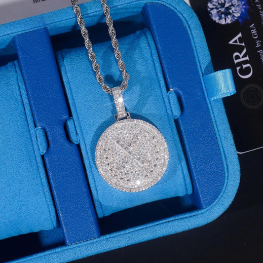 Hop Hip Iced Out Pendant Jewelry Pass Diamond Tester Sterling Silver 925 Moissanite Pendant Men Fashion Charm Pendants