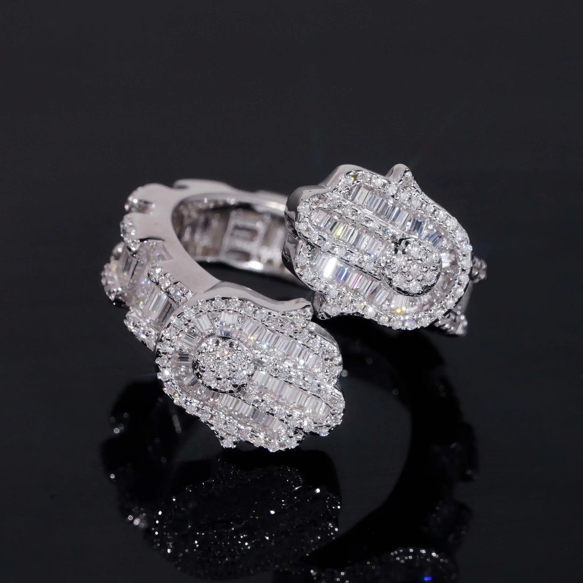 GRA Certificate 925 Sterling Silver Hip Hop Jewelry Gold Plated Hip Hop Jewelry New Style VVS Diamond Moissanite Hip Hop Ring
