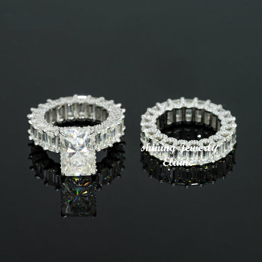 Hip Hop Jewelry Fine Jewelry 925 Sterling Silver Vvs Diamond Moissanite Custom Iced Out Ring