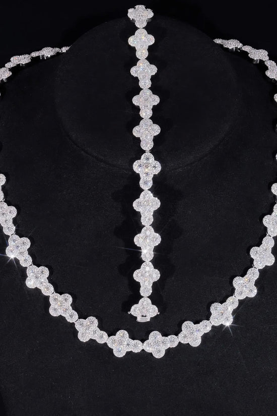 Hot Sale Cross Iced Out Chain 925 Sterling Silver Pass Diamond Tester GRA Certified VVS Moissanite Bracelets Hiphop Jewelry