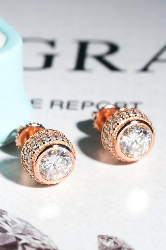 Factory Pass Diamond Tester Hot Selling Custom Sterling Silver Fine Jewelry Diamond Vvs Moissanite Earrings for Women