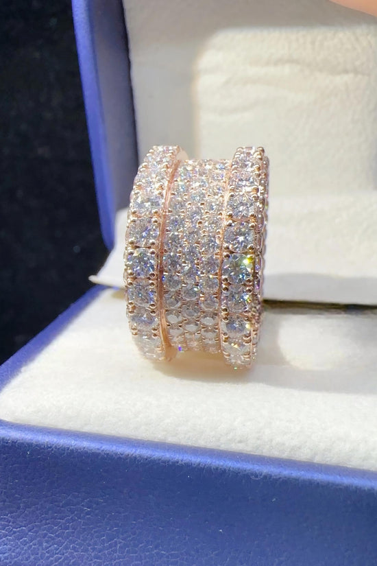 Iced Out Custom 925 Sterling Silver Ring for Men Vvs Moissanite Hip Hop Diamond Rings