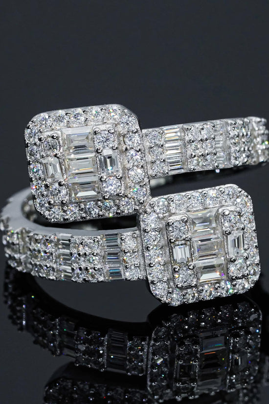 Hot Sale Designs baguette Moissanite Men's Ring Gold Plated 925 Sterling Silver Pass Diamond Tester D Moissanite Iced Out Rings