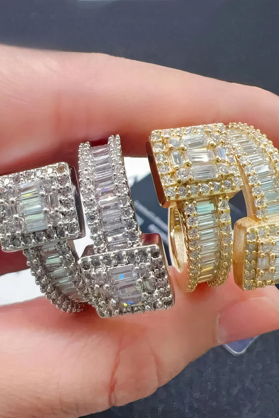 Shining Jewelry 925 Sterling Silver Rapper Hip Hop Ring Custom High Quality Iced Out Men Moissanite Ring