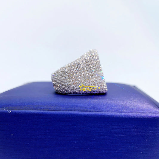 Bling Jewelry Wholesale Hip Hop Vvs Moissanite Lab Diamond Men Iced Out Ring