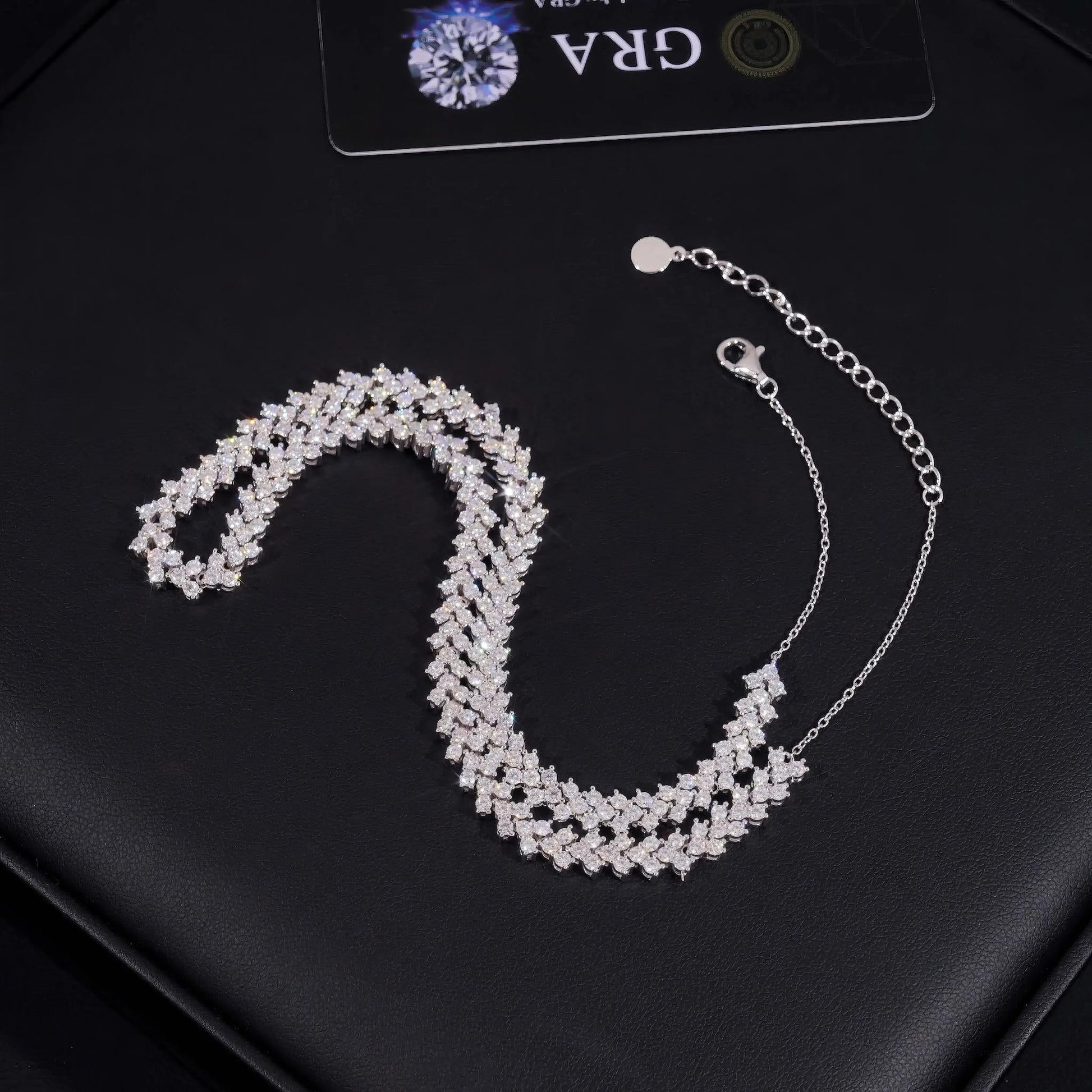 New Style Luxury Necklace 925 Sterling Silver Hip Hop Moissanite Tennis Necklace High Quality Custom Necklace for Men Women