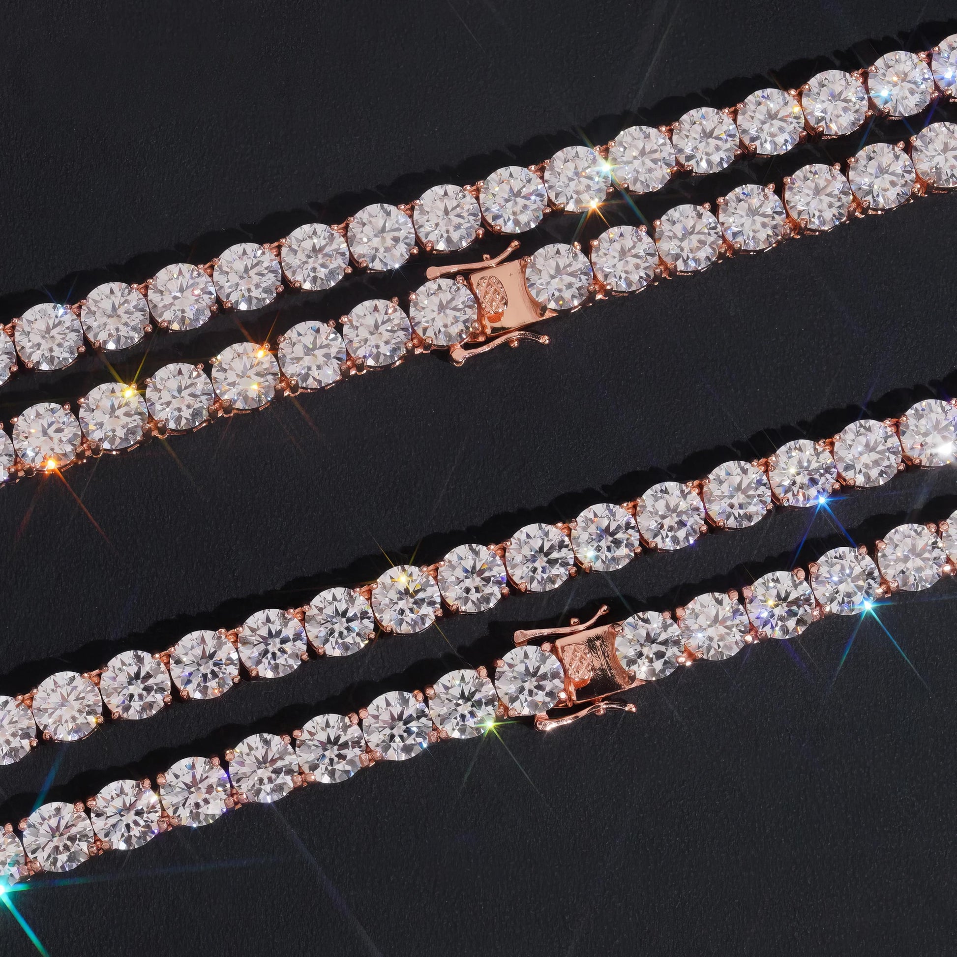 Wholesale Price 8mm Moissanite Tennis Chain S925 Gold Plated Pass Diamond Tester Gra Certificate Moissanite Fine Jewelry