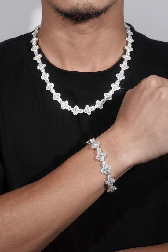 Hot Sale Cross Iced Out Chain 925 Sterling Silver Pass Diamond Tester GRA Certified VVS Moissanite Bracelets Hiphop Jewelry