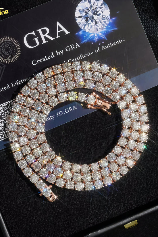 Large Stock Fine Jewelry Men Women Moissanite Tennis Bracelet Hip Hop Iced Out 925 Silver Moissanite Tennis Chain Ready to Ship
