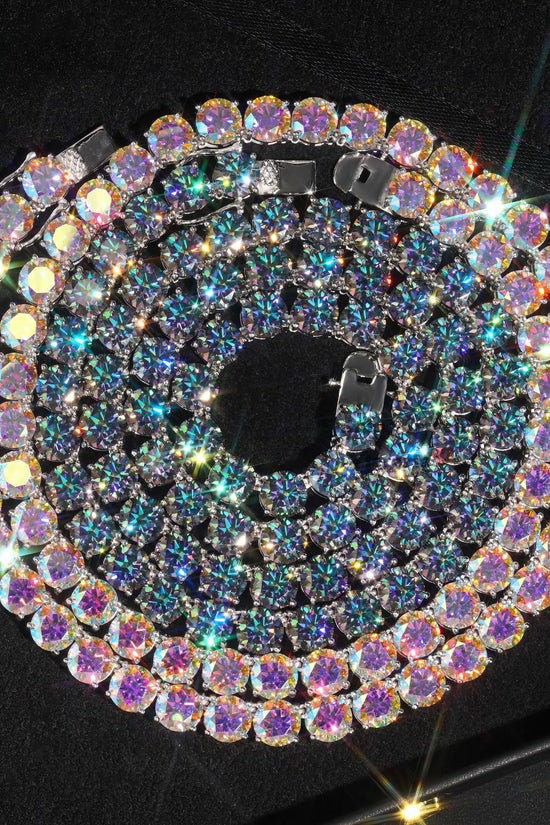 Shining Jewelry Hot Sale Hip Hop Iced Out Jewelry Fashion Diamond Tennis Necklace S925 Silver 8MM Vvs Moissanite Tennis Chain