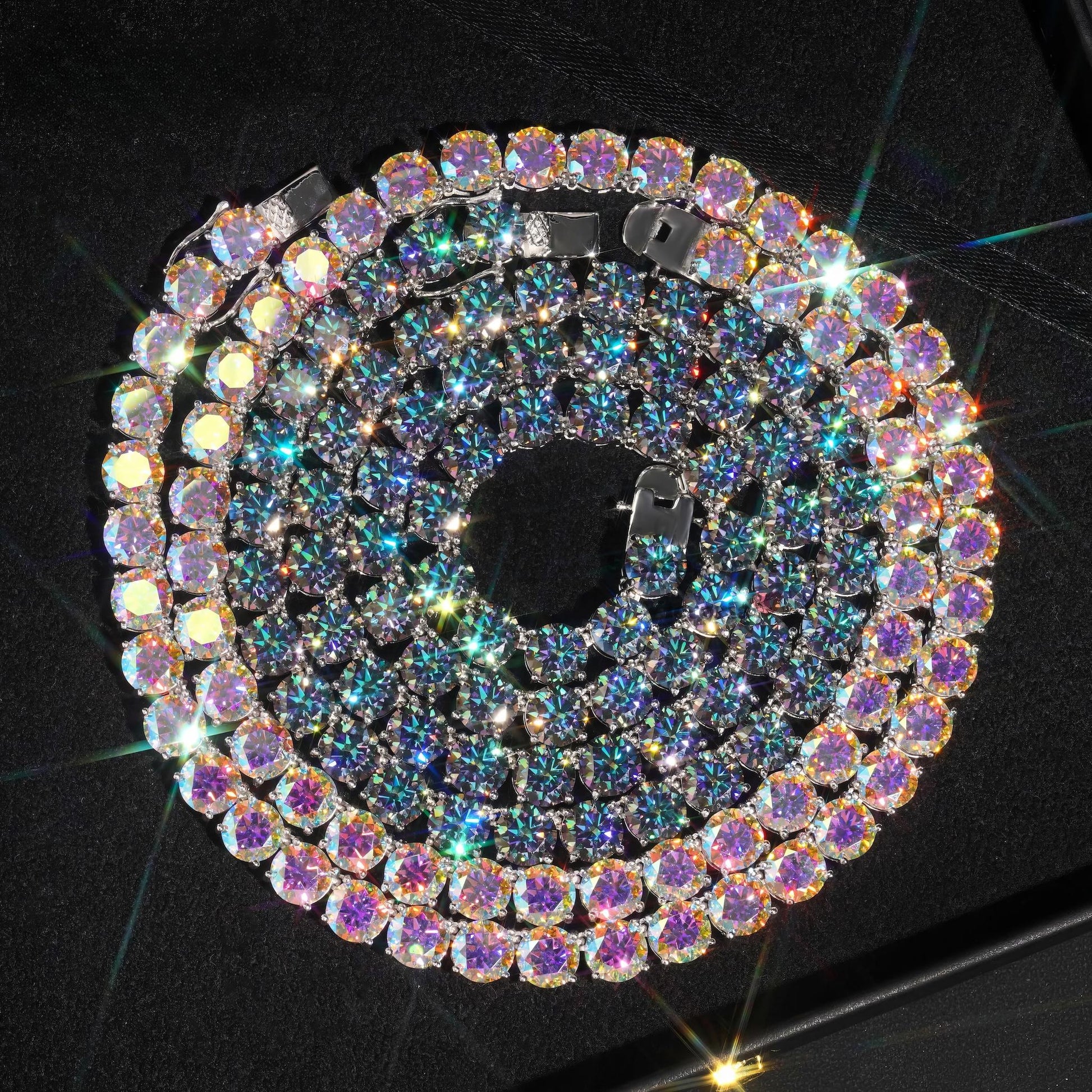 Shining Jewelry Hot Sale Hip Hop Iced Out Jewelry Fashion Diamond Tennis Necklace S925 Silver 8MM Vvs Moissanite Tennis Chain