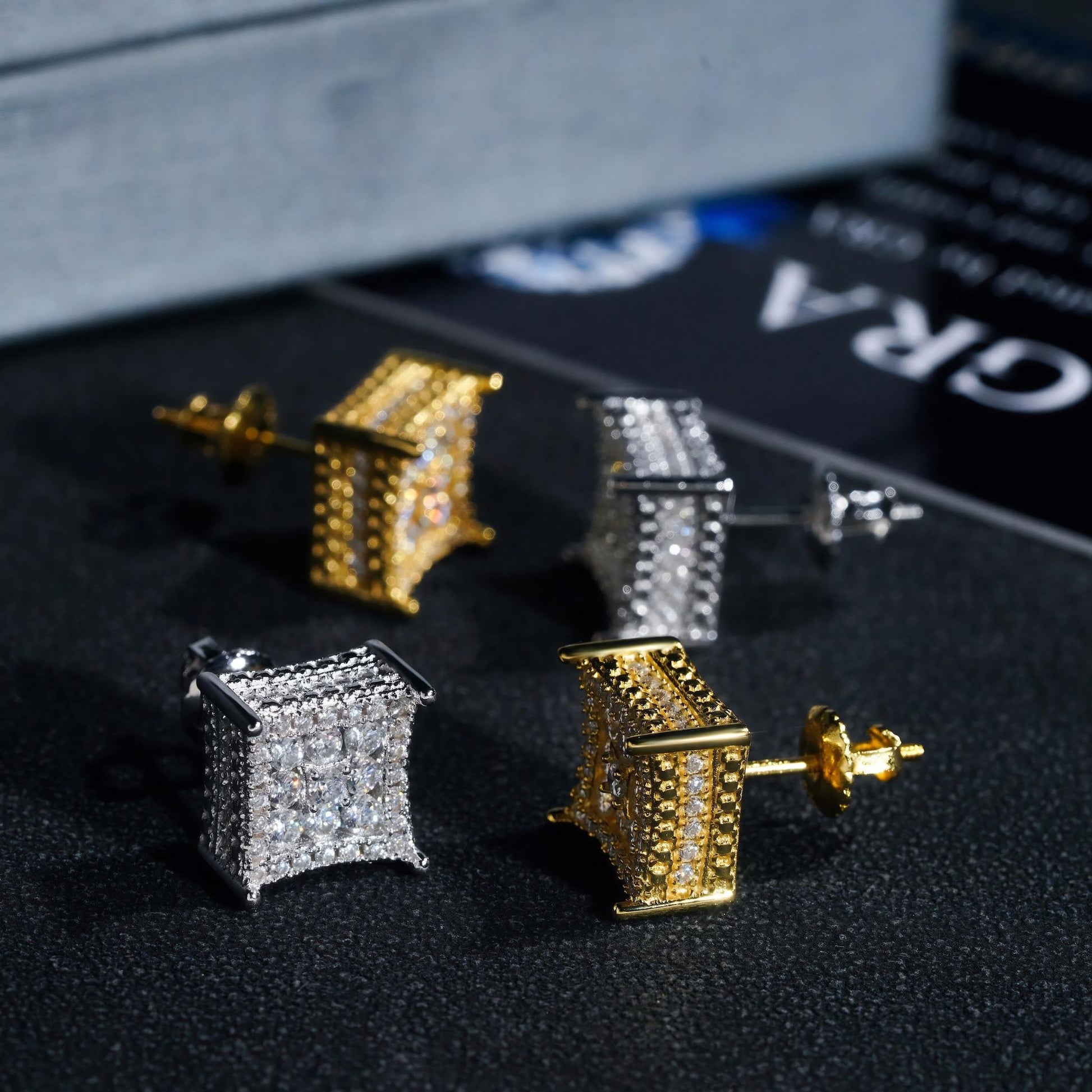 Pass Diamond Tester Fashion Jewelry Wholesale Price Luxury S925 Sterling Silver Vvs Moissanite Diamond Jewelry Stud Earrings