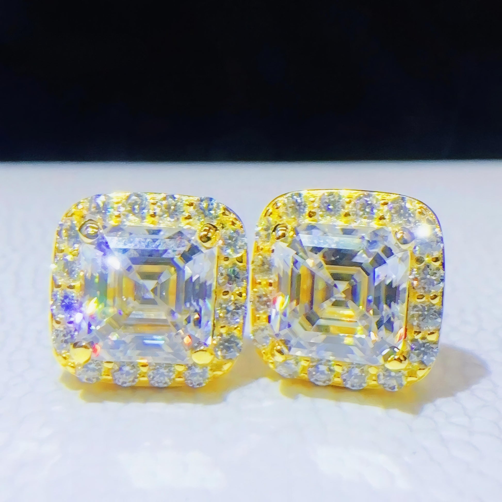 Pass Tester Diamond Earrings Hip Hop Jewelry Silver 925 Lab Diamond VVS Moissanite Iced Out Stud Earrings