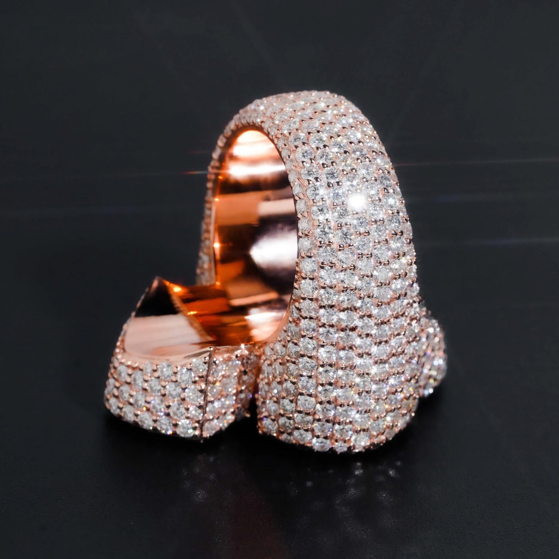 Pass Diamond Tester Iced Out Vvs Moissanite Luxury 925 Sterling Silver Hip Hop Jewelry Diamond Men Ring