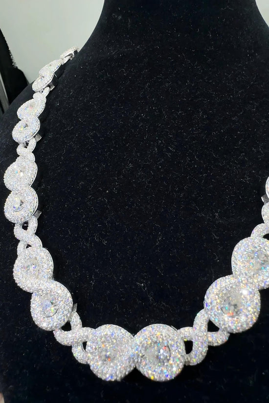 Sterling Silver 925 Fine Jewelry Pass Diamond Lab Diamond Hip Hop Iced Out Jewelry Vvs Moissanite Cuban Link Chain