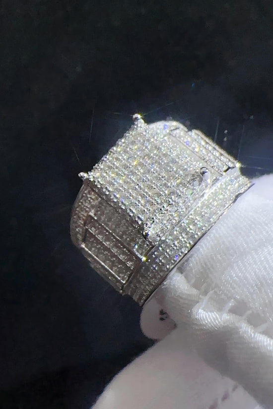 Fine Jewelry Women Rings Sterling Silver 925 Lab Diamond Vvs Moissanite Iced Out Diamond Hip Hop Iced Out Jewelry Ring