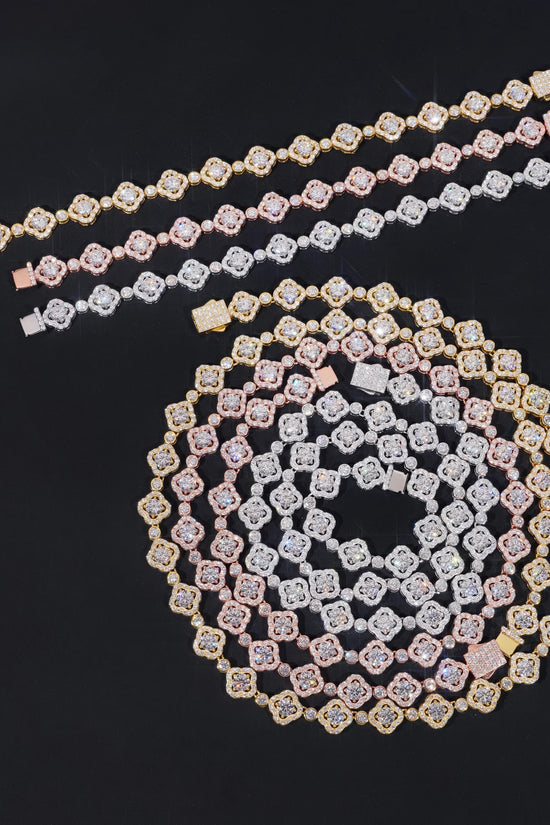Pass Diamond Tester Iced Out Moissanite Sterling Silver Cuban Link Chain Hip Hop Men Moissanite Cuban Bracelet & Necklace