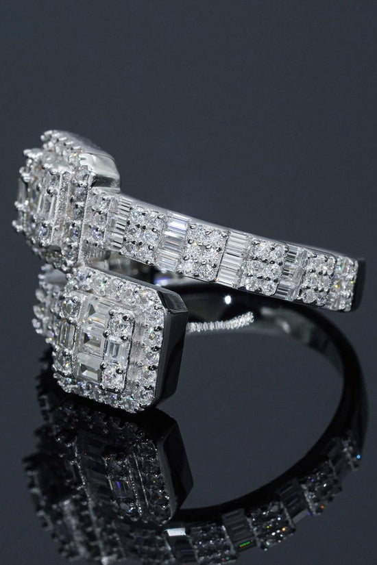 Hot Sale Designs baguette Moissanite Men's Ring Gold Plated 925 Sterling Silver Pass Diamond Tester D Moissanite Iced Out Rings
