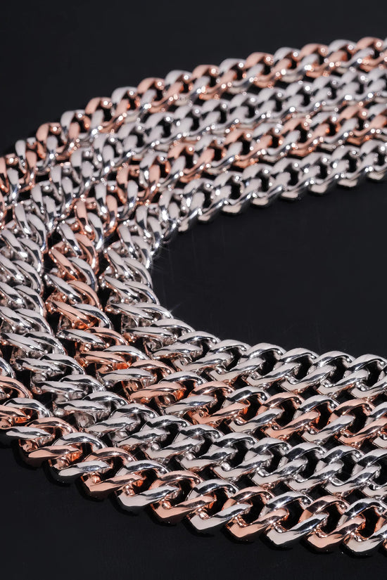 RTS Factory Hip Hop Jewelry 13mm Raised Stones Solid 925 Sterling Silver Gold Plated Iced Out Moissanite Miami Cuban Link Chain