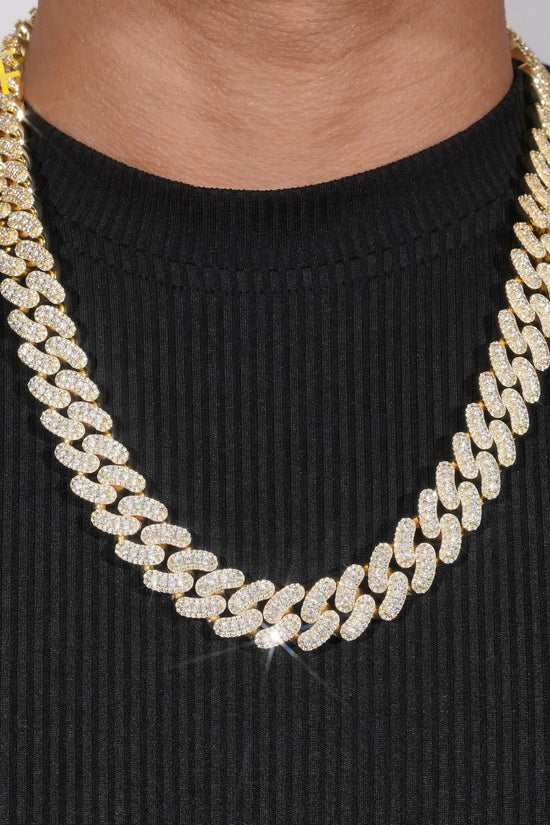 925 Sterling Silver VVS Moissanite Cuban Link Chain Hip Hop Jewelry 16mm Cuban Ice Out Necklace