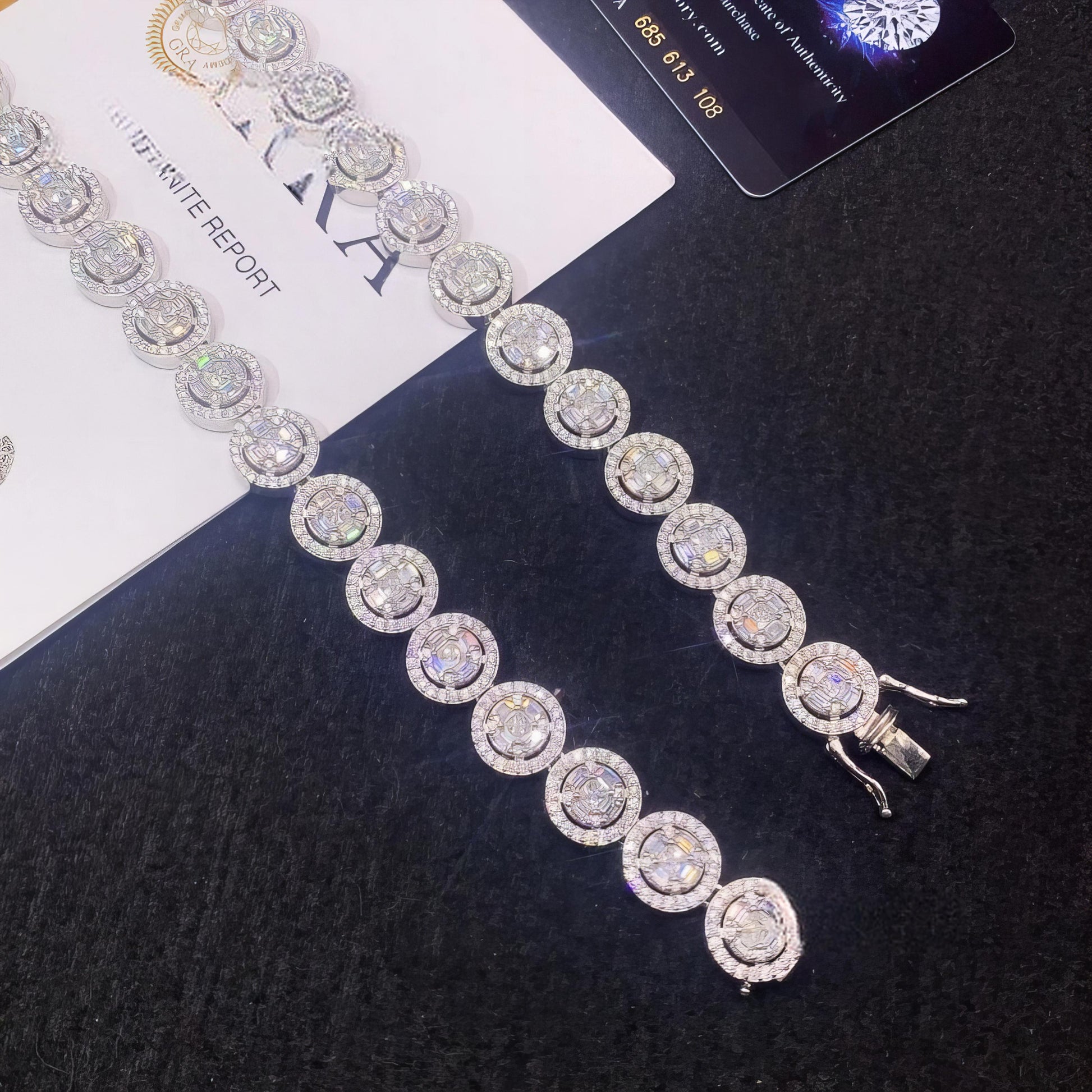 Hip Hop Jewelry Iced Out Cuban Link Necklace 13mm 925 Sterling Silver Moissanite Diamond Cuban Link Chain