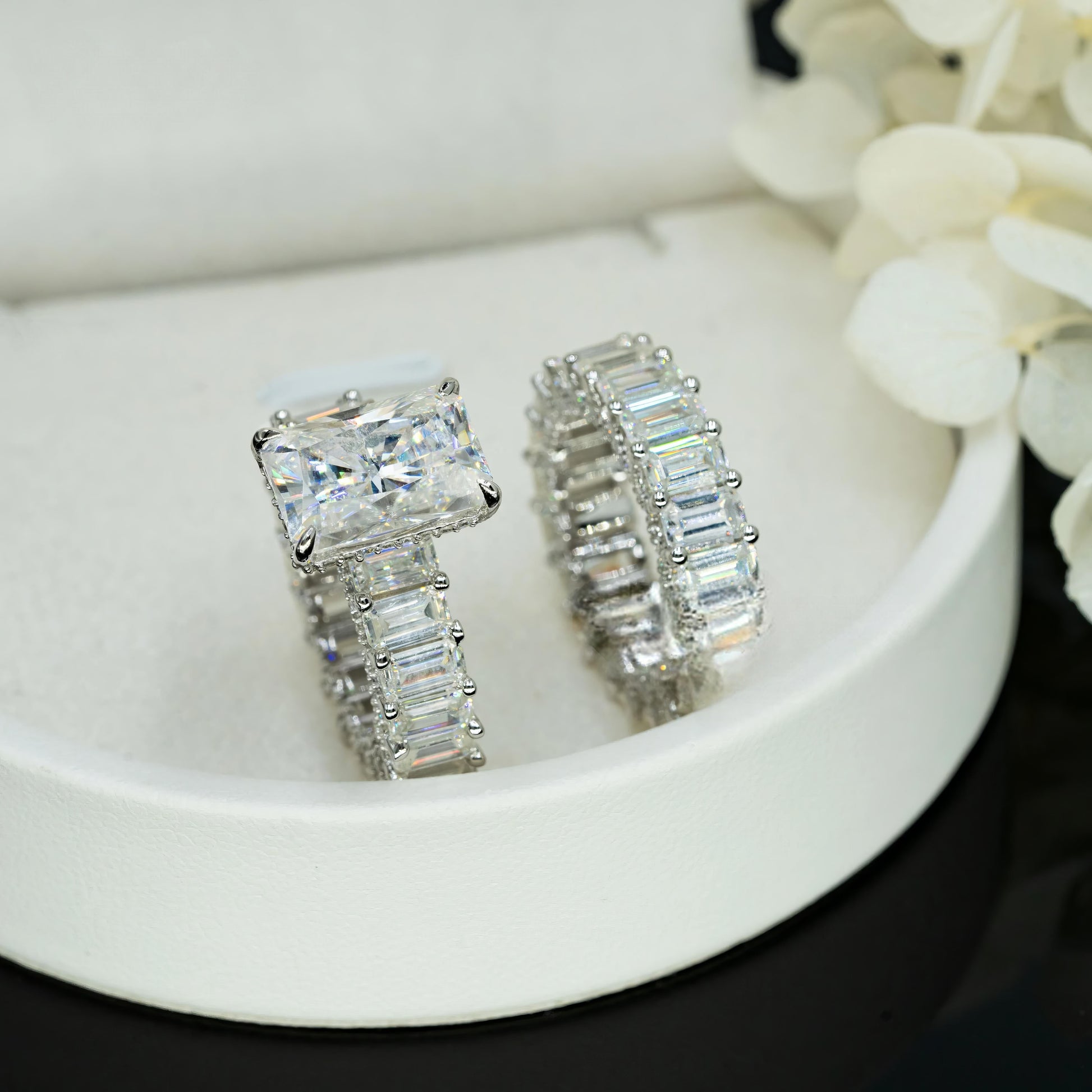 Hip Hop Jewelry Fine Jewelry 925 Sterling Silver Vvs Diamond Moissanite Custom Iced Out Ring